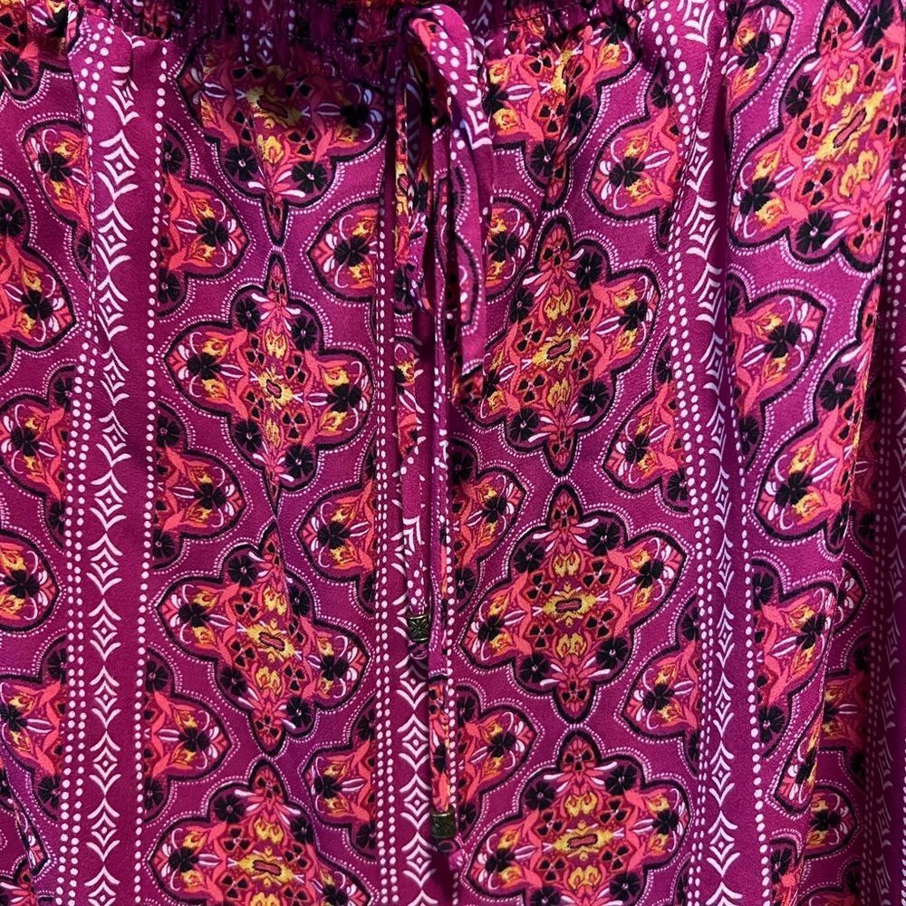 Charming Charlie red patterned top - Picture 3 of 7